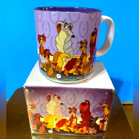 DISNEY STORE EXCLUSIVE VTG 90’s NWT LADY AND THE TRAMP WALT DISNEY’S CLASSIC MUG - Picture 1 of 14